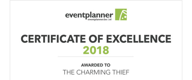 Certificate of Excellence The Charming Thief